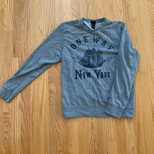 H&M crew sweater/long T